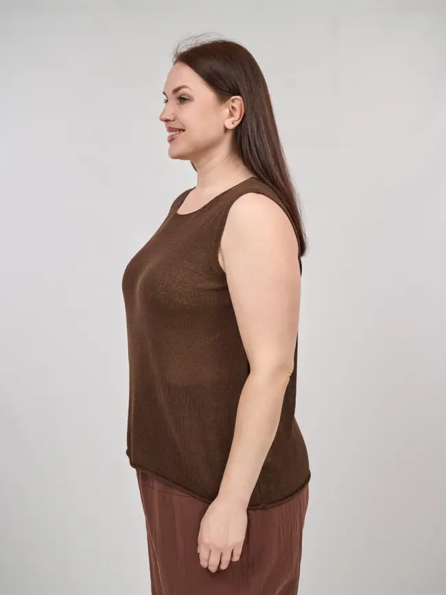 Топ трикотажный облегченный ЭттоПлюс 25108 Размер 50-60 фото 33