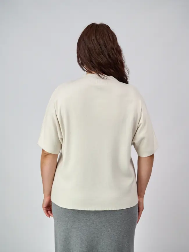 Джемпер короткий рукав ЭттоПлюс 707 Размер 50-58 фото 12