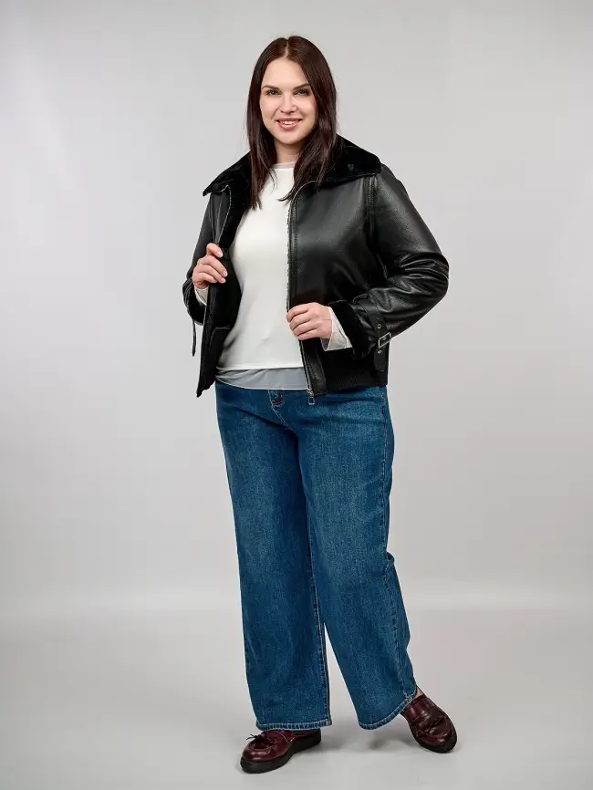 Дубленка 18702 Размер 48-52 фото 2