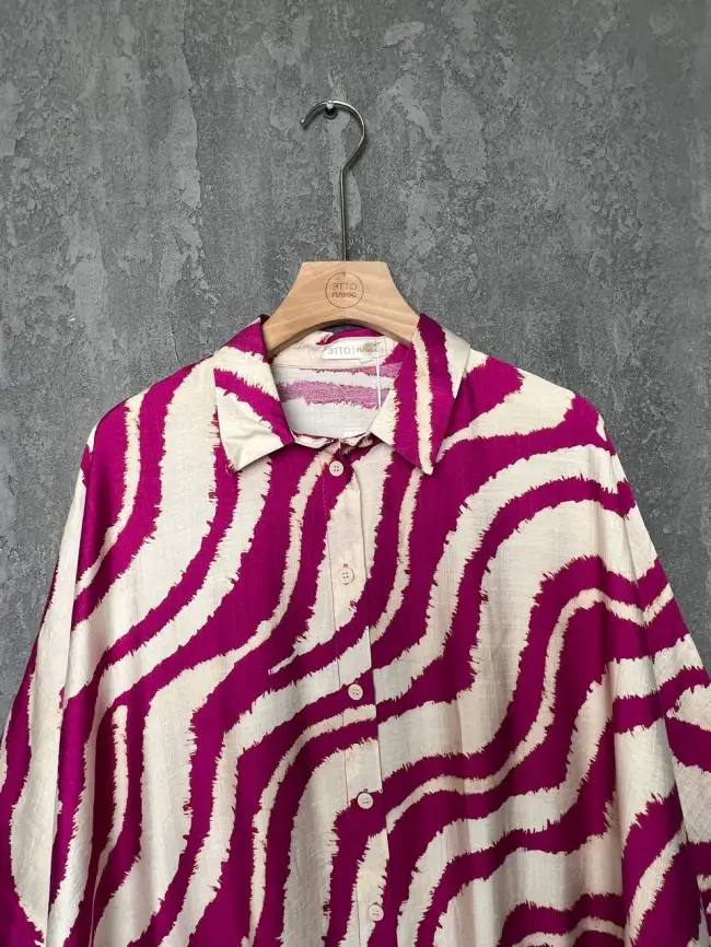 Платье рубашка ЭттоПлюс 028-1 размер 52- 60 фото 6