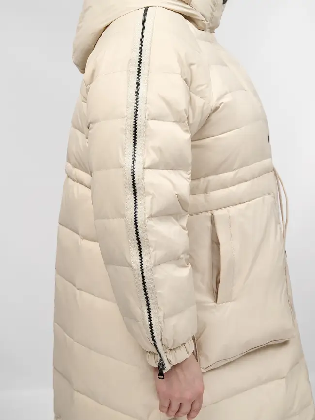 Пуховое пальто 23095 Размер 48-54 фото 22