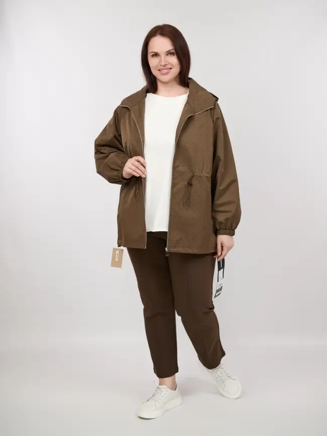 Ветровка со стразами 1633 Размер 50-58 фото 18