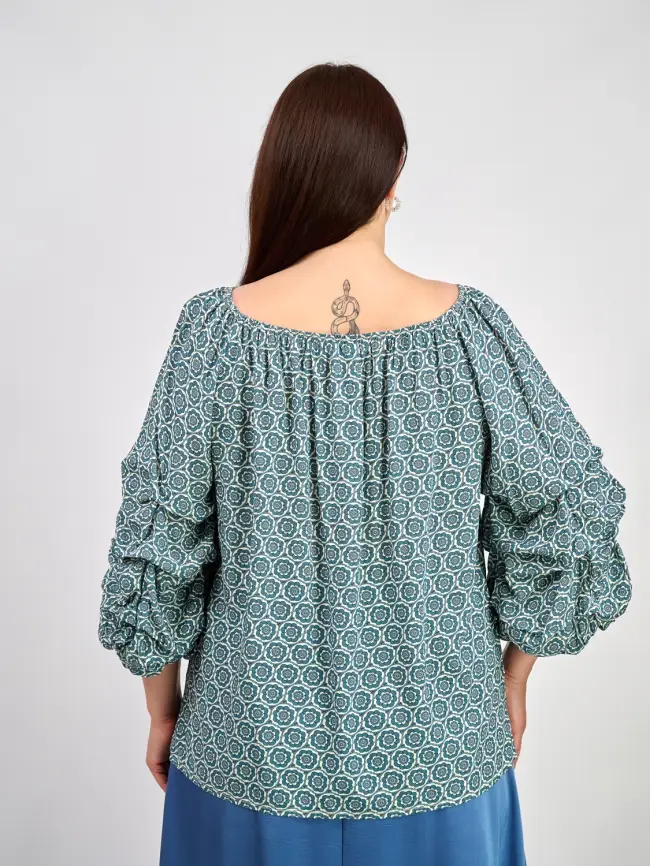 Блуза ЭттоПлюс 34184 Размеры 50-58 фото 10