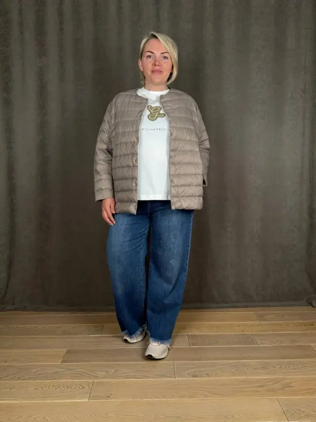 Легкая пуховая куртка 8802 фото 142