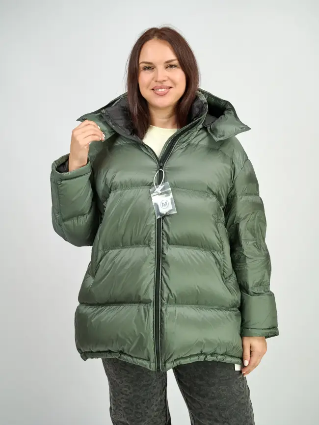 Пуховик зимний 9903 удлиненный Размер 50-60 фото 34