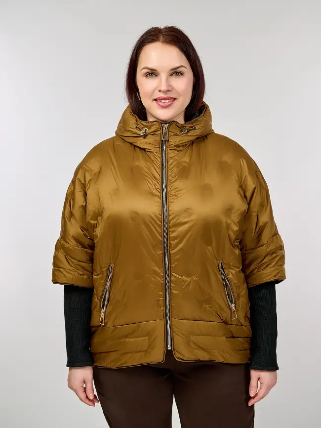 Куртка с трикотажным рукавом 6560 фото 20