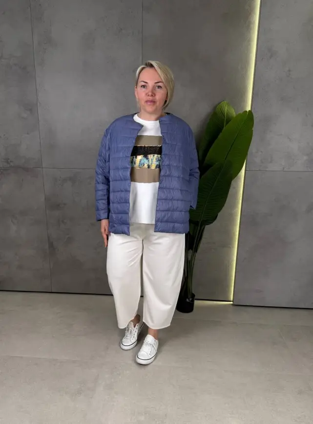 Легкая пуховая куртка 8802 фото 147