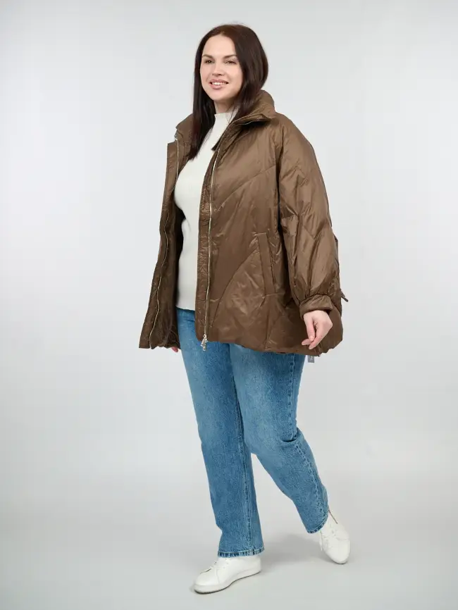 Куртка пух 1401 Размер 50-56 фото 2