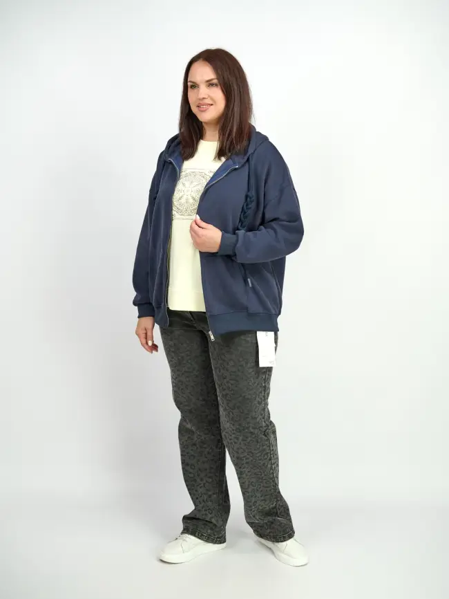 Худи зип утепленное оверсайз размер 50-58 506 фото 95