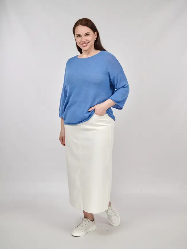 Джемпер облегченный ЭттоПлюс 25107-1 Размер 50-58. фото 162