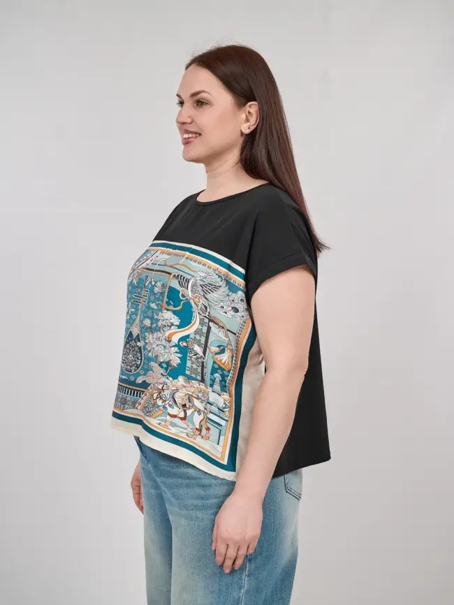 Блуза Италия 8860 Размер 50-58 фото 32