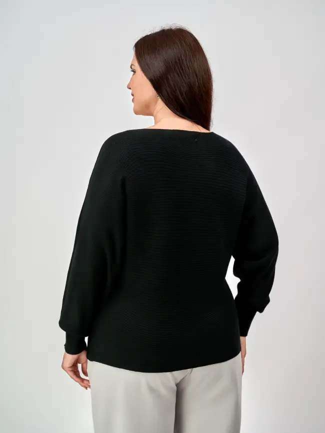 Джемпер в рубчик ЭТТО ПЛЮС 717 Размер 48-58 фото 7