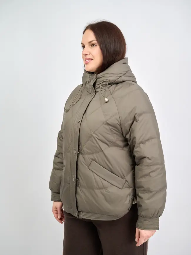 Пуховая куртка ЭттоПлюс 2553 Размер 48-52 фото 189