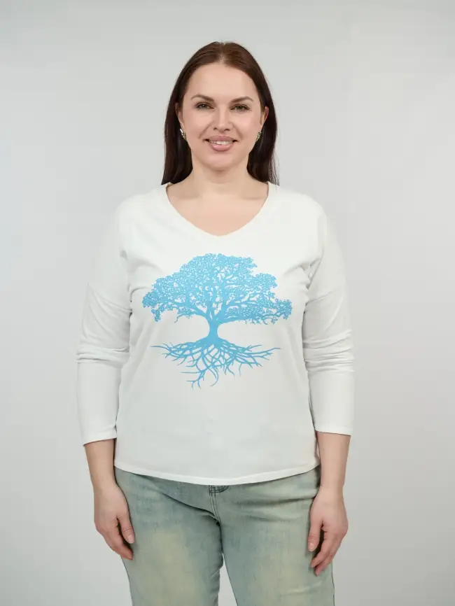 Лонгслив с принтом Италия 8811 Размер 50-58 фото 1