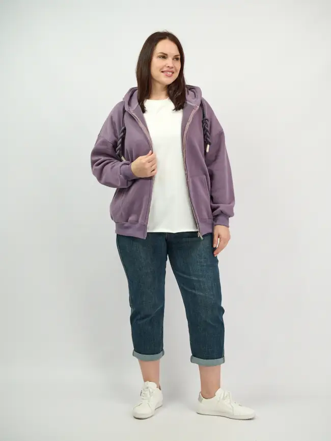 Худи зип утепленное оверсайз размер 50-58 506 фото 173