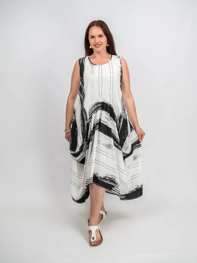 Сарафан ЭттоПлюс 10432 размер 52- 58 фото 6