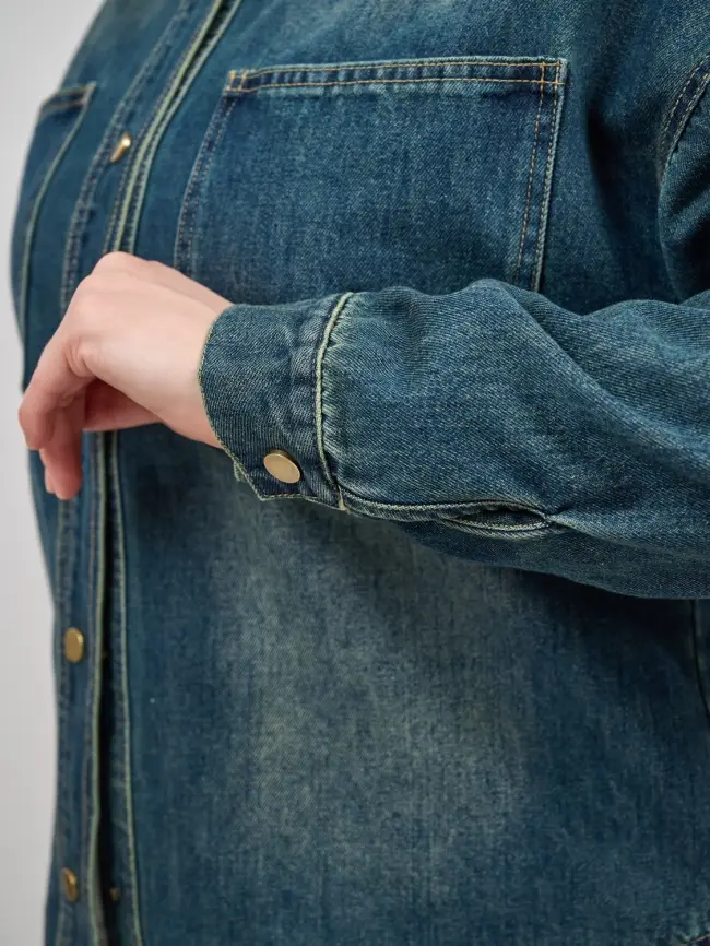 Куртка джинсовая 65227 Размер 48-56 фото 26