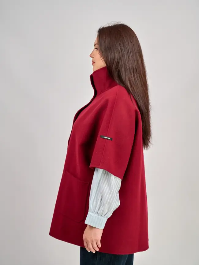 Пальто шерсть 0718 Размер 50-58 фото 9