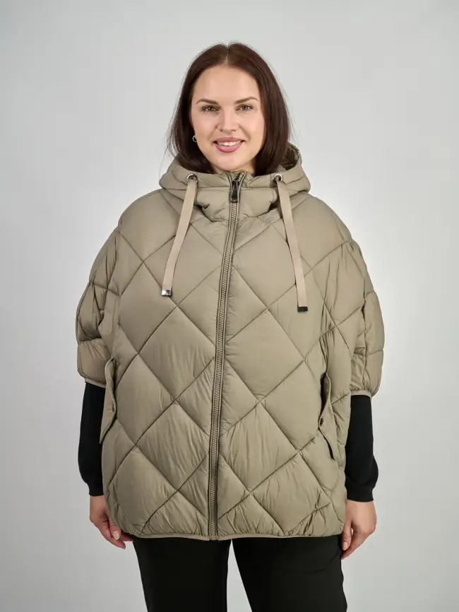 Пончо 2335 (капучино, 52-62) Уценка фото 1