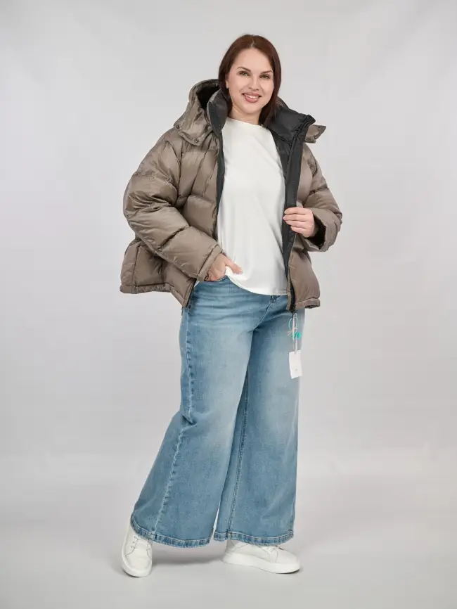 Пуховик зимний короткий 9903 Размер 50-58 фото 77