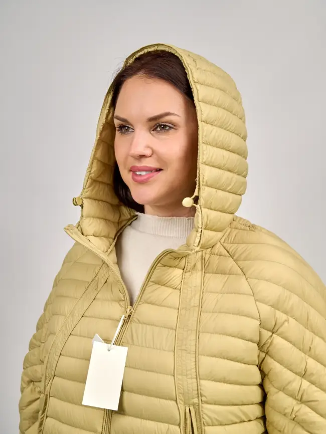 Куртка пуховая легкая 8184 Размер 48-58 фото 4