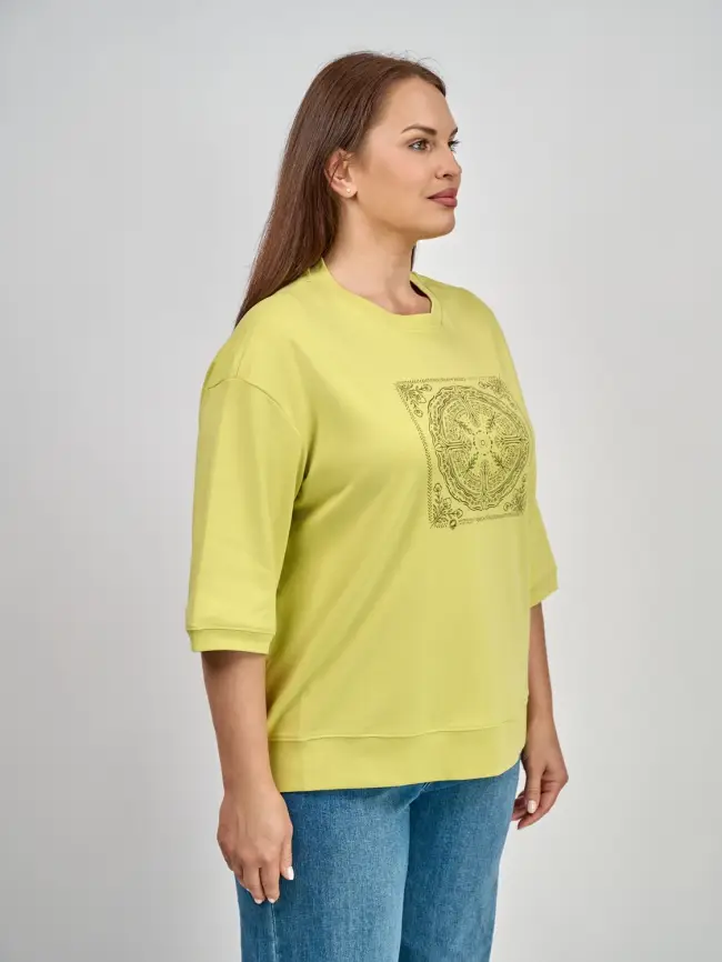 Лонгслив с принтом 95048 Размер 54-58 фото 73