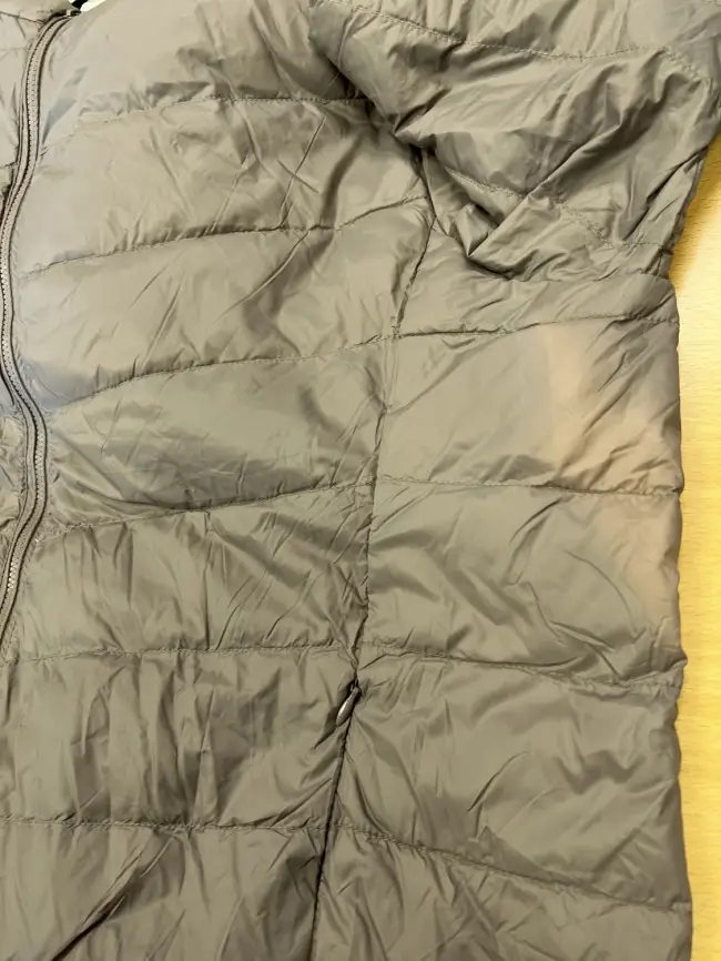 Лёгкий пуховик 5001 (капучино, 5XL Уценка фото 2