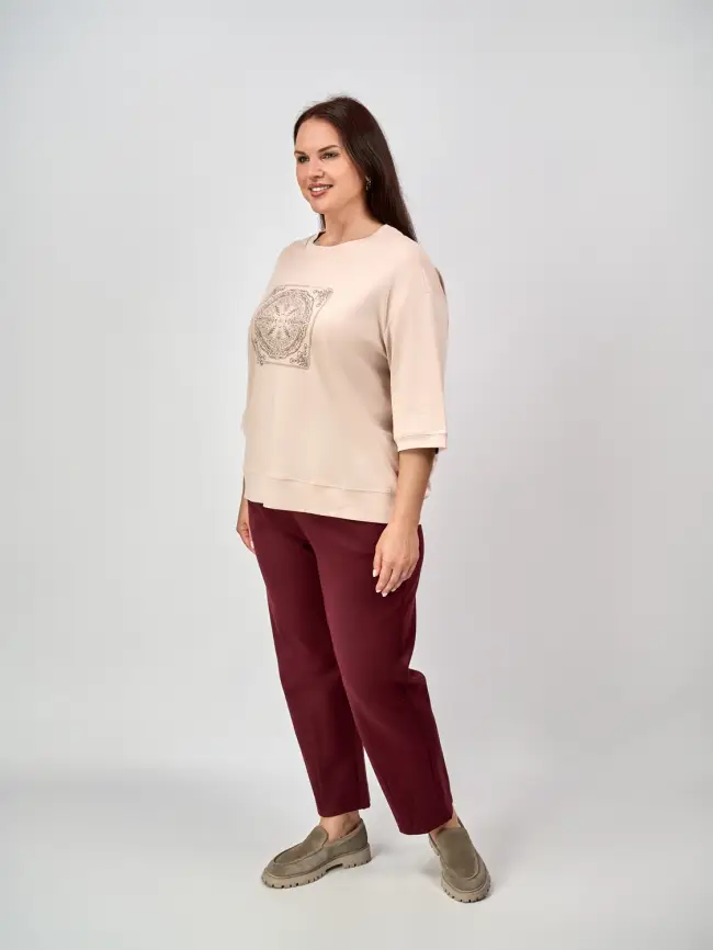 Лонгслив с принтом 95048 Размер 54-58 фото 4