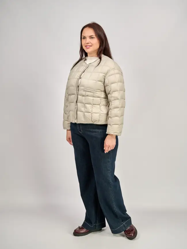 Куртка пух легкая размер 44-52 8176 фото 22