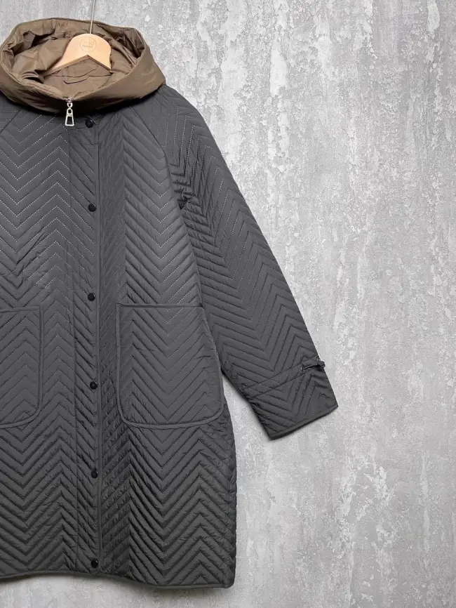 Пальто стеганое 76809 Размеры 52-58 фото 3