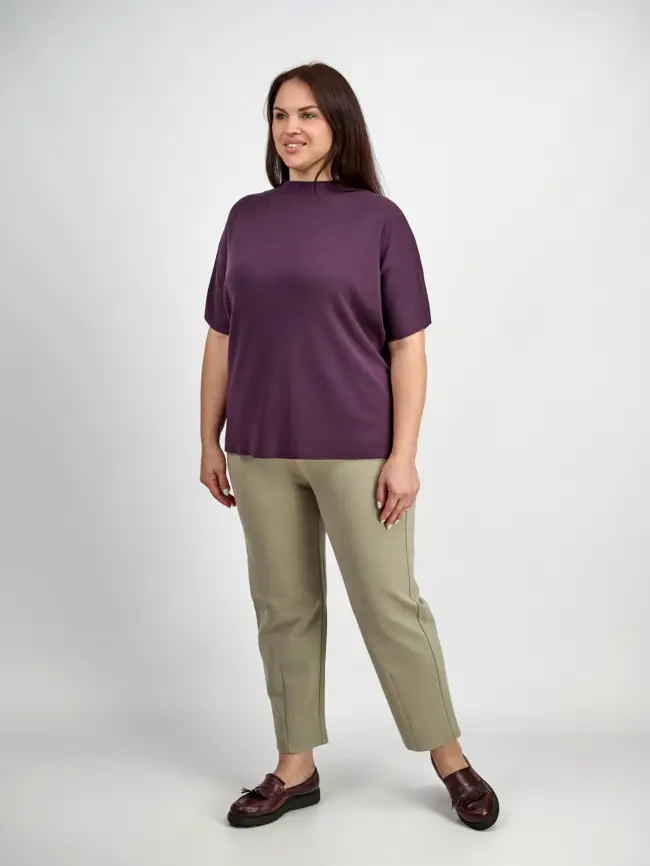 Джемпер короткий рукав ЭттоПлюс 707 Размер 50-58 фото 114