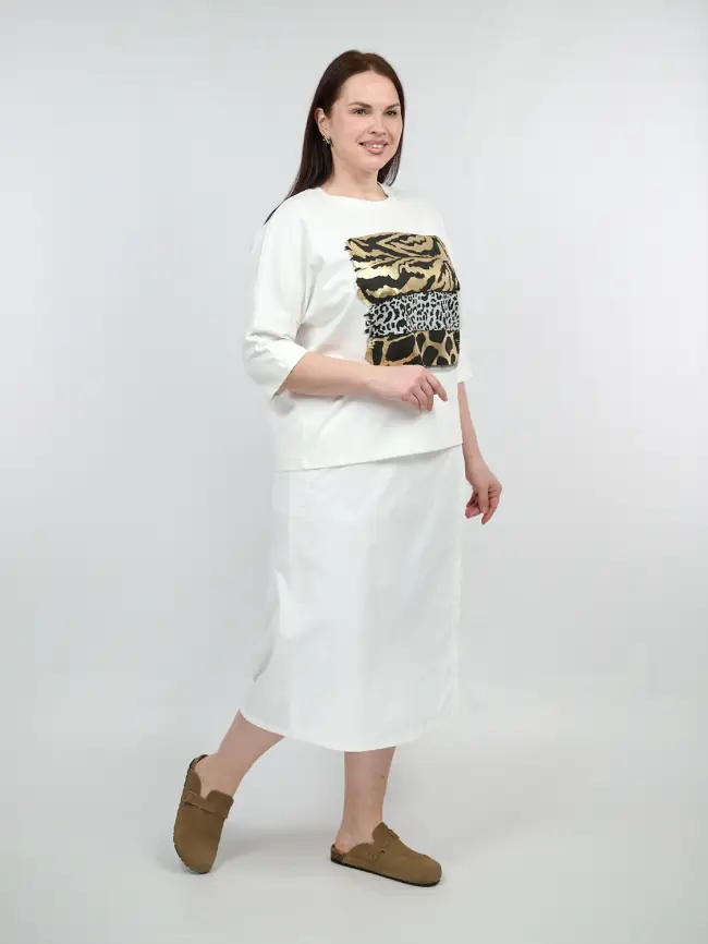 Юбка брюки 1131 размеры 48- 58 фото 8