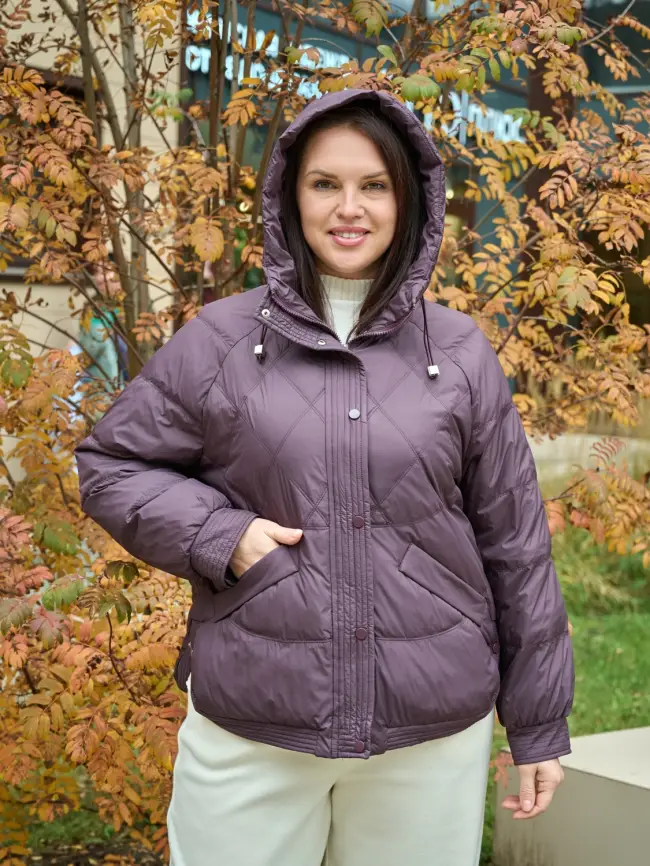 Пуховая куртка ЭттоПлюс 2553 Размер 48-52 фото 2