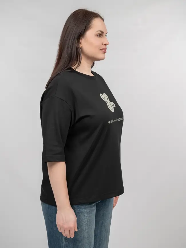 Лонгслив с принтом 95047 Размеры 48-58 фото 83