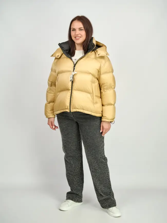 Пуховик зимний короткий 9903 Размер 50-58 фото 5