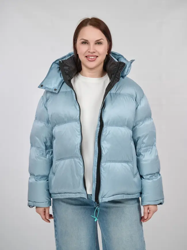 Пуховик зимний короткий 9903 Размер 50-58 фото 1