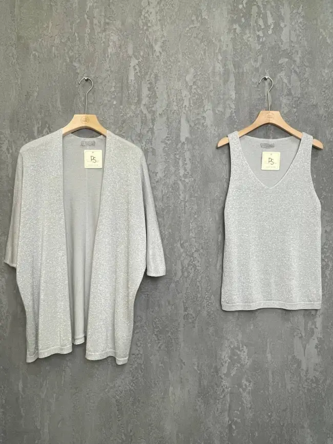 Двойка кардиган и топ Италия 8935 Размер 50-58 фото 25