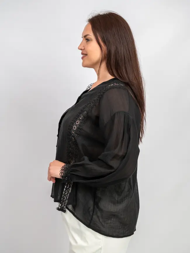 Блуза с разрезами 7704 фото 14
