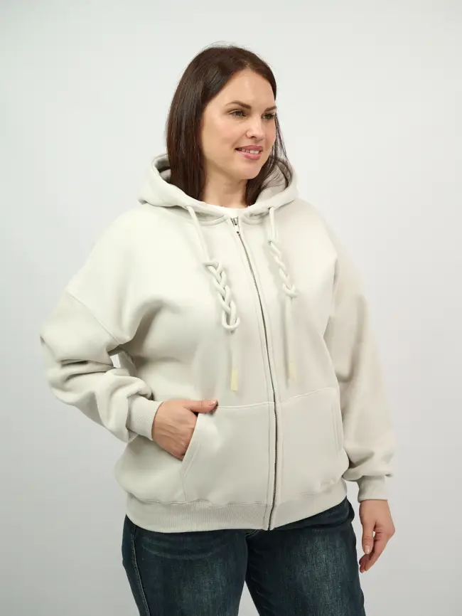 Худи зип утепленное оверсайз размер 50-58 506 фото 206