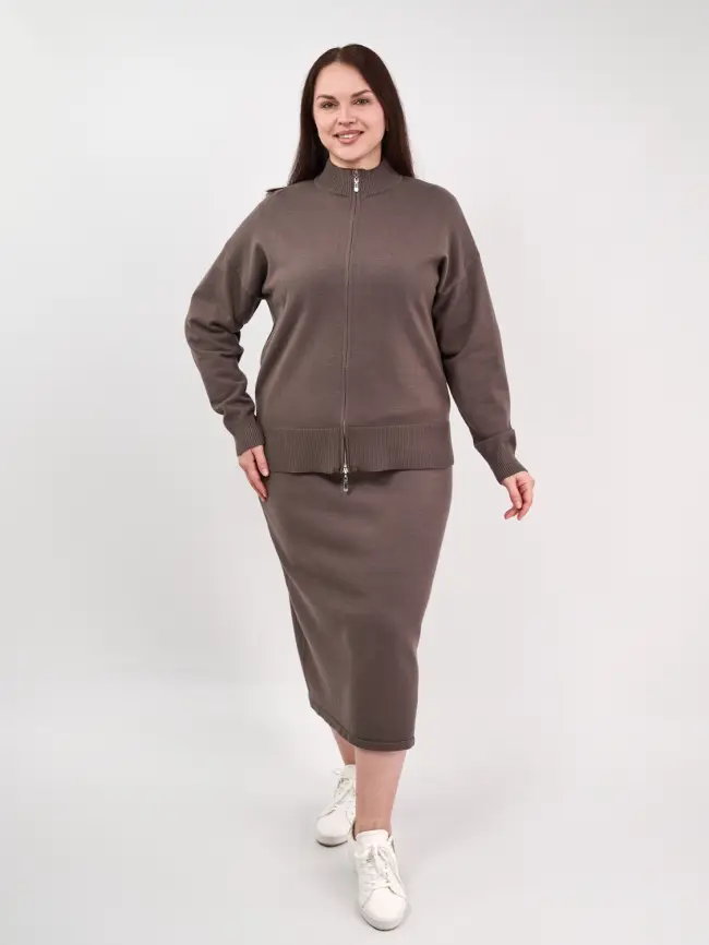 Кофта на молнии 25411 ЭттоПлюс Размер 50-58 фото 58