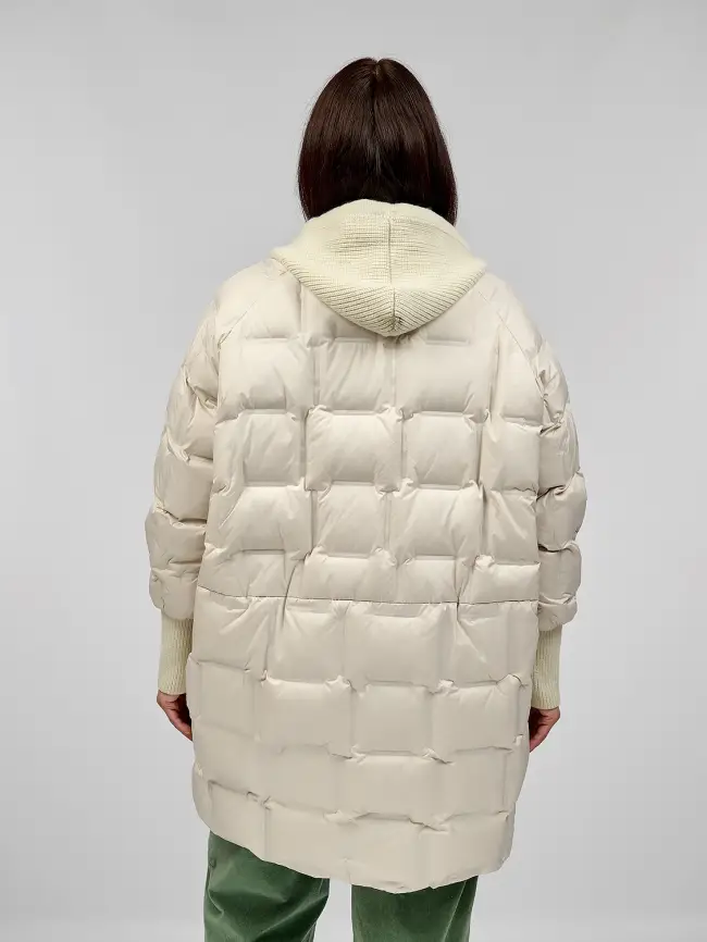 Пуховое пальто 6562 Размер 48-56 фото 10