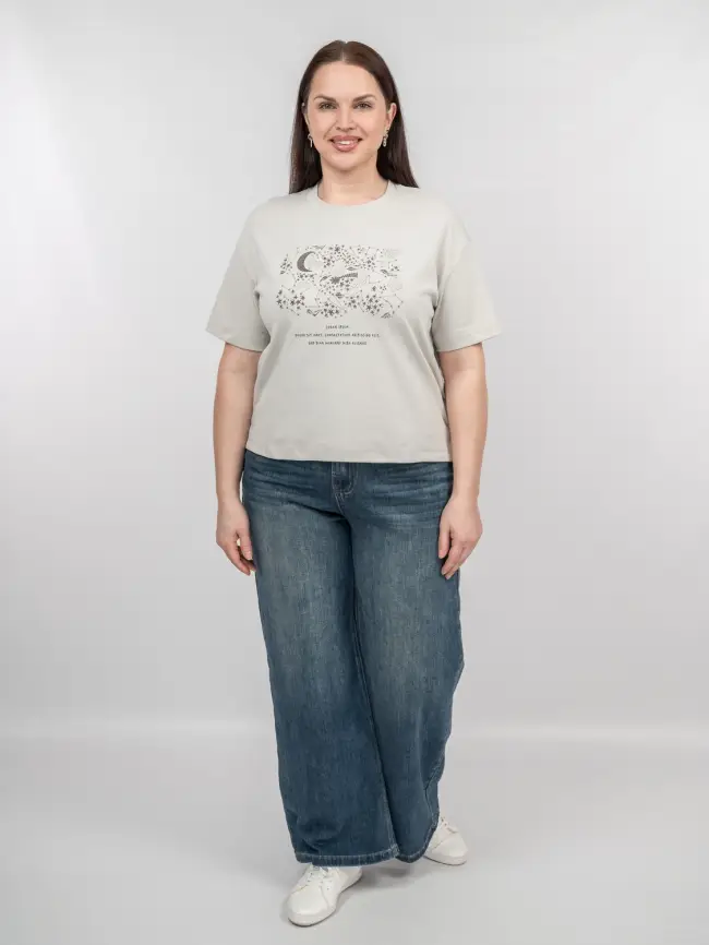 Футболка с принтом 95143 Размер 50-54 фото 33