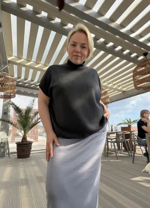 Джемпер с шерстью мериноса 2351 Размер 48-58 фото 2