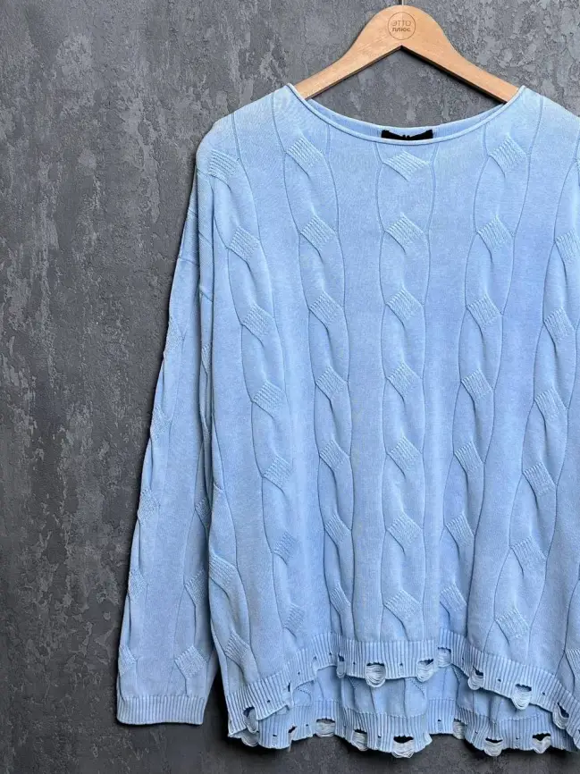 Джемпер Италия с круглым горлом 3388 Размер 50-58 фото 74