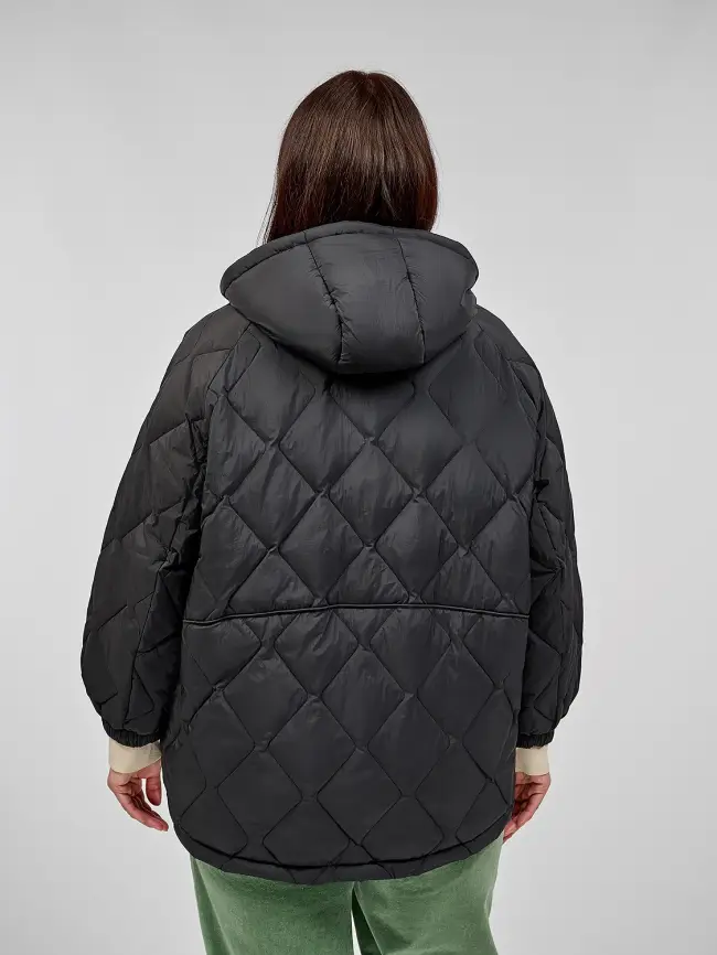 Стеганая куртка с капюшоном 8815 фото 19