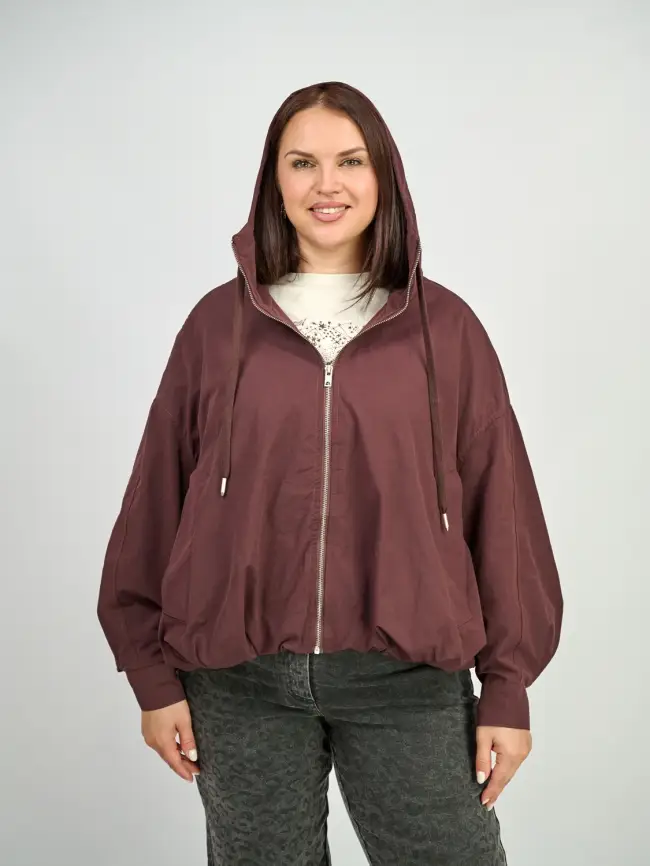 Ветровка с капюшоном 25170 Размер 50-60 фото 14