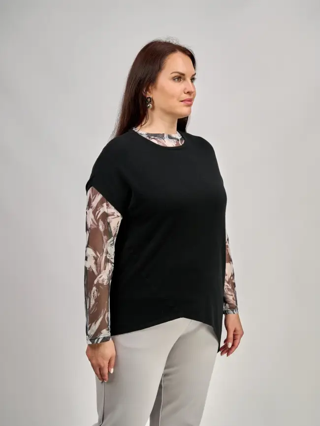 Жилет асимметрия 24339 фото 2