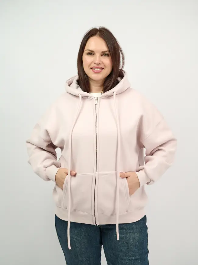 Худи зип утепленное оверсайз размер 50-58 506 фото 39