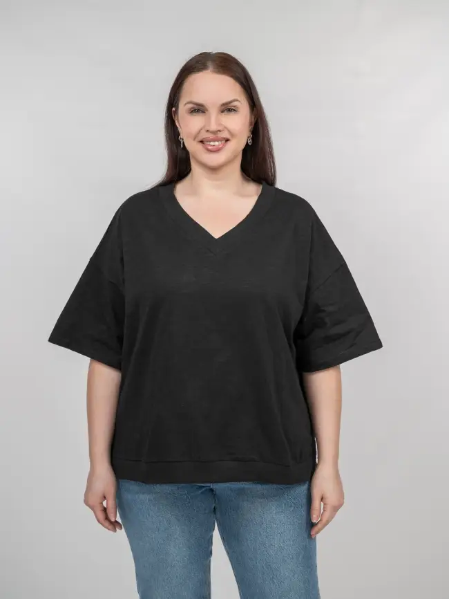 Футболка 039 (черный, 2) Уценка фото 1