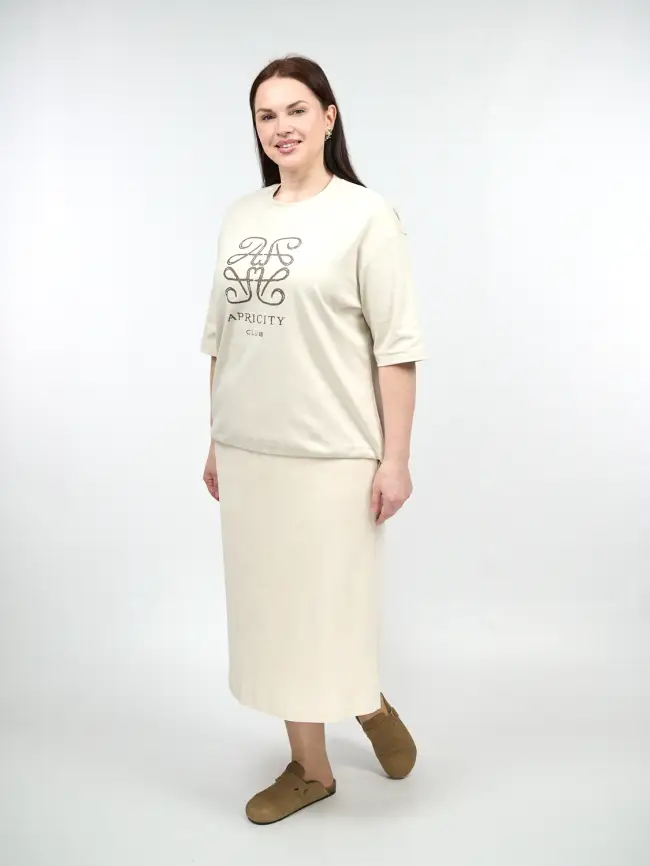 Юбка вельвет 0026 Размер 50-56 фото 2